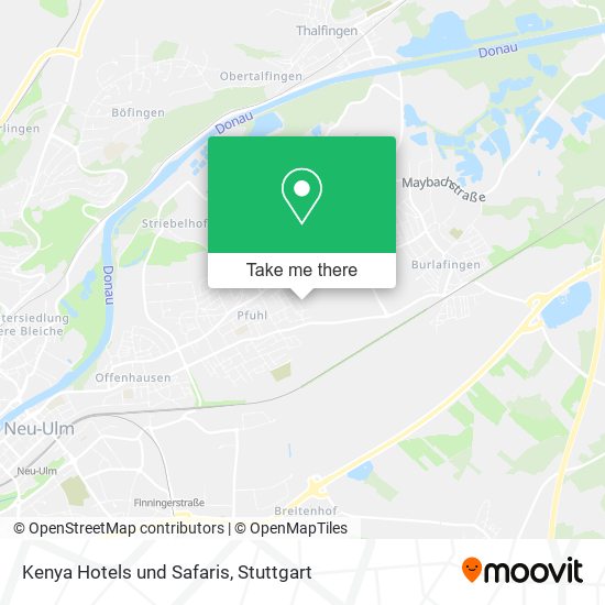 Kenya Hotels und Safaris map