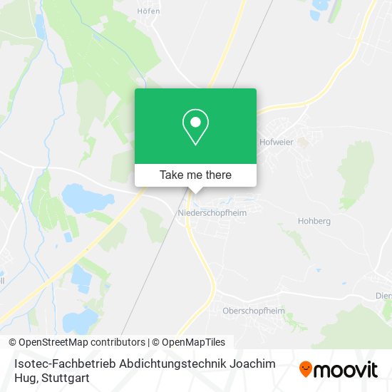 Isotec-Fachbetrieb Abdichtungstechnik Joachim Hug map