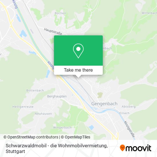 Карта Schwarzwaldmobil - die Wohnmobilvermietung