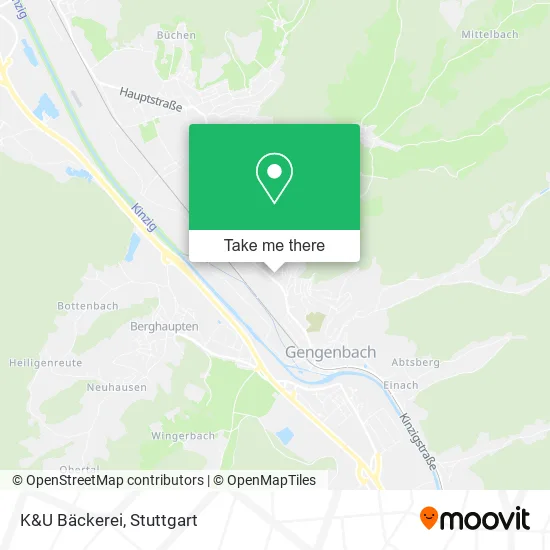 Карта K&U Bäckerei