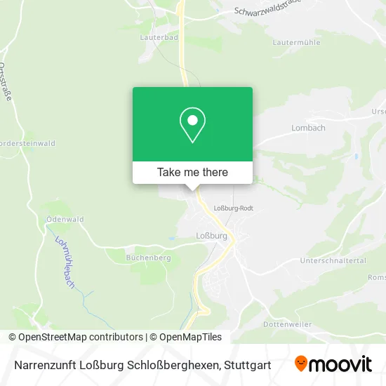 Карта Narrenzunft Loßburg Schloßberghexen