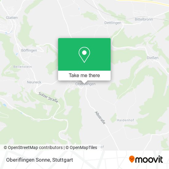 Oberiflingen Sonne map