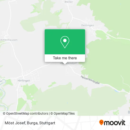 Карта Möst Josef, Burga
