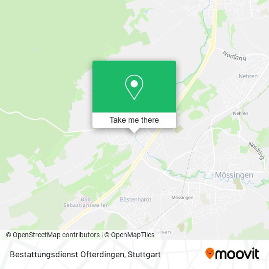 Bestattungsdienst Ofterdingen map