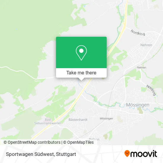 Карта Sportwagen Südwest