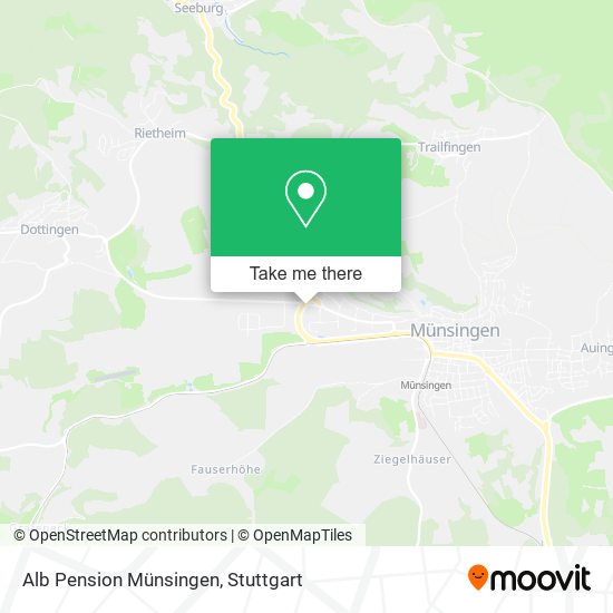 Карта Alb Pension Münsingen