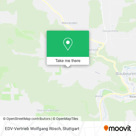 Карта EDV-Vertrieb Wolfgang Rösch