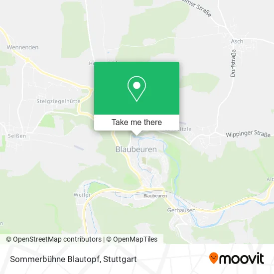 Карта Sommerbühne Blautopf