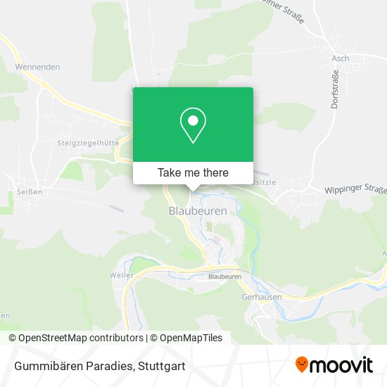 Gummibären Paradies map