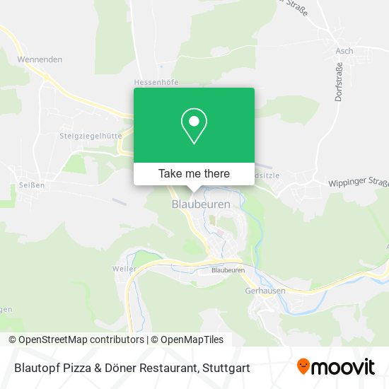 Blautopf Pizza & Döner Restaurant map