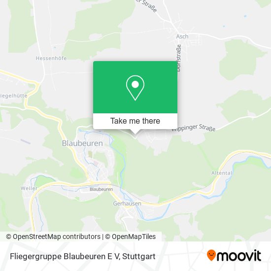Fliegergruppe Blaubeuren E V map