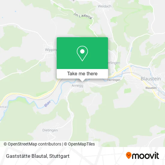 Карта Gaststätte Blautal