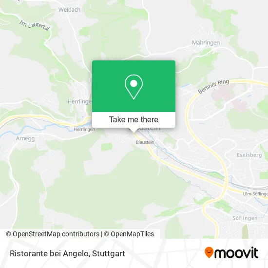 Карта Ristorante bei Angelo