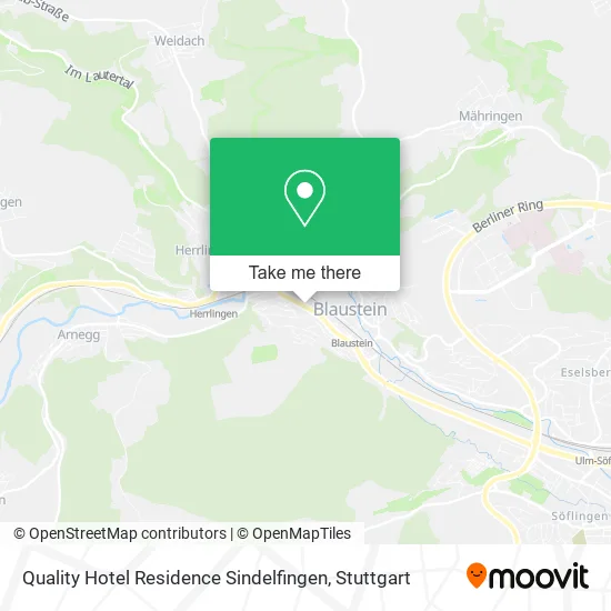 Карта Quality Hotel Residence Sindelfingen