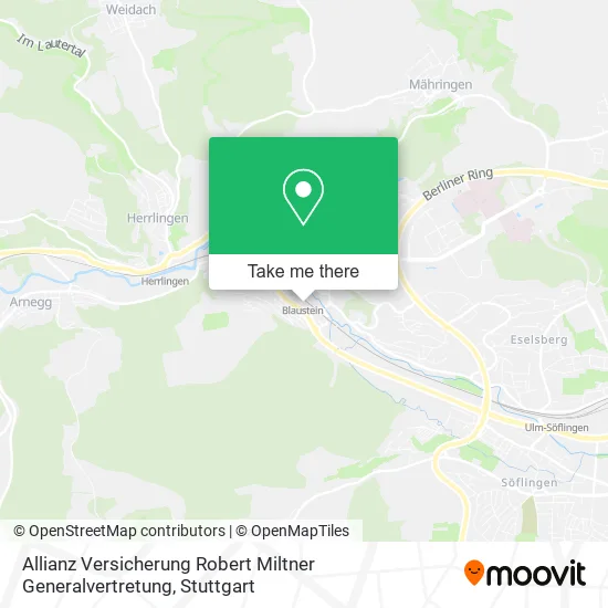 Карта Allianz Versicherung Robert Miltner Generalvertretung