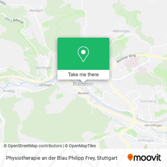 Physiotherapie an der Blau Philipp Frey map