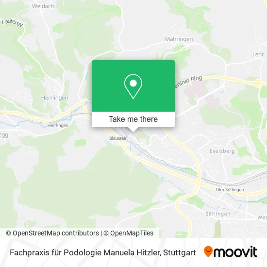 Карта Fachpraxis für Podologie Manuela Hitzler