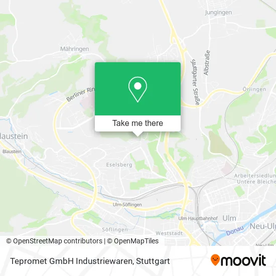 Карта Tepromet GmbH Industriewaren