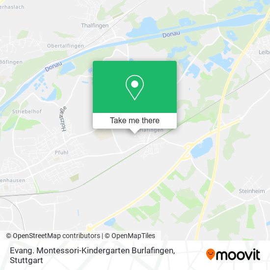 Evang. Montessori-Kindergarten Burlafingen map