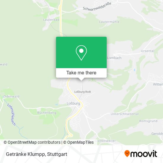 Карта Getränke Klumpp