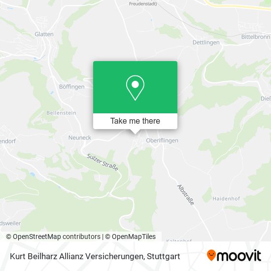 Kurt Beilharz Allianz Versicherungen map