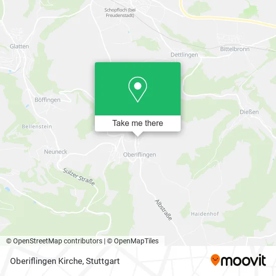 Карта Oberiflingen Kirche