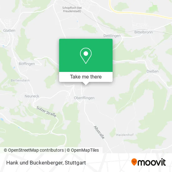 Карта Hank und Buckenberger