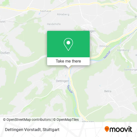 Карта Dettingen Vorstadt