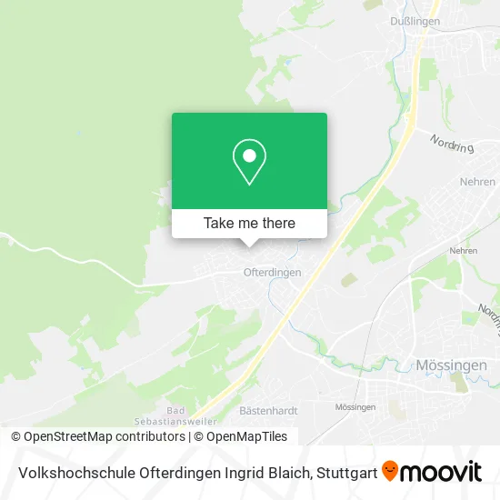 Карта Volkshochschule Ofterdingen Ingrid Blaich