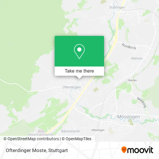 Карта Ofterdinger Moste