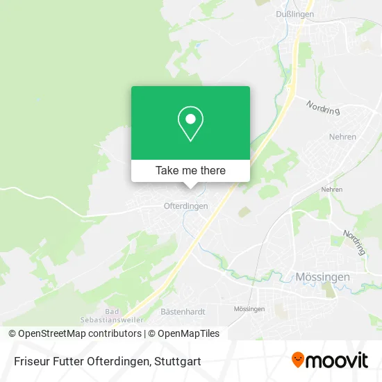 Карта Friseur Futter Ofterdingen