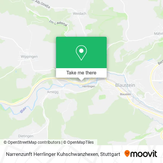 Карта Narrenzunft Herrlinger Kuhschwanzhexen