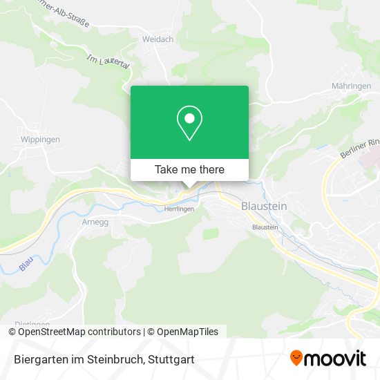 Biergarten im Steinbruch map