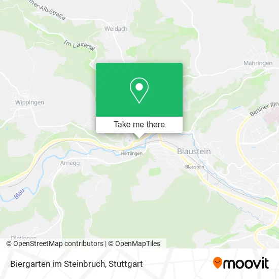 Карта Biergarten im Steinbruch