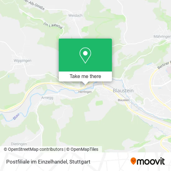 Карта Postfiliale im Einzelhandel