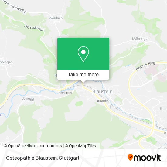 Карта Osteopathie Blaustein