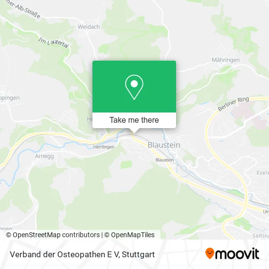 Карта Verband der Osteopathen E V