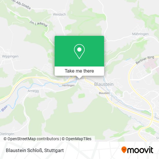 Blaustein Schloß map