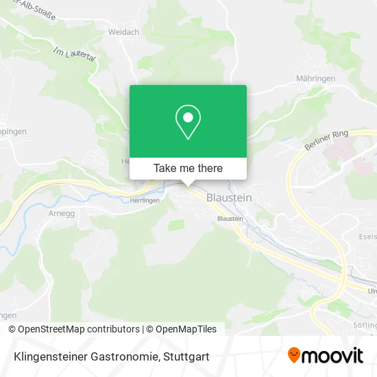 Карта Klingensteiner Gastronomie