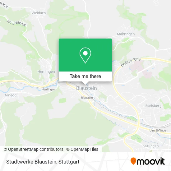 Карта Stadtwerke Blaustein