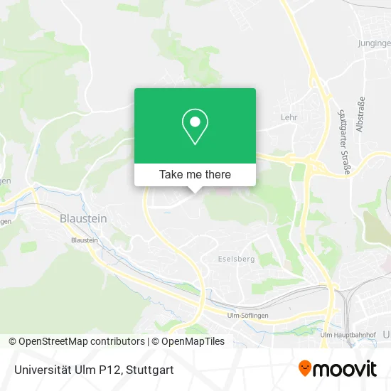 Universität Ulm P12 map