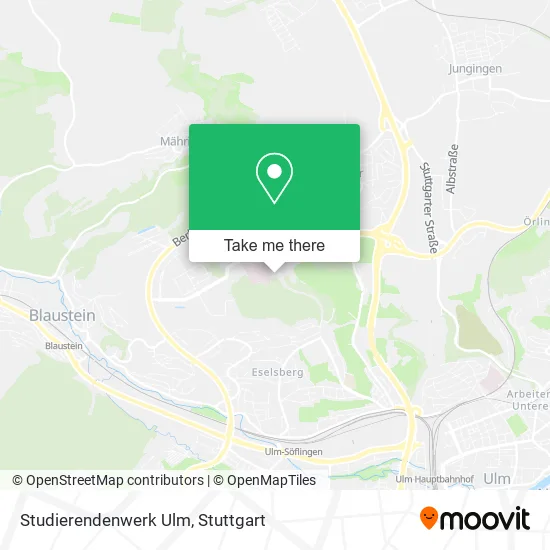 Карта Studierendenwerk Ulm