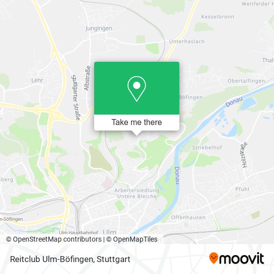 Reitclub Ulm-Böfingen map