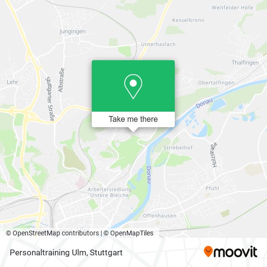 Personaltraining Ulm map