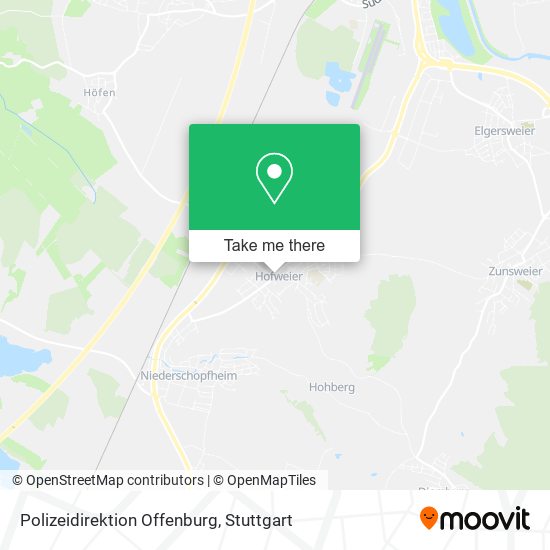 Карта Polizeidirektion Offenburg