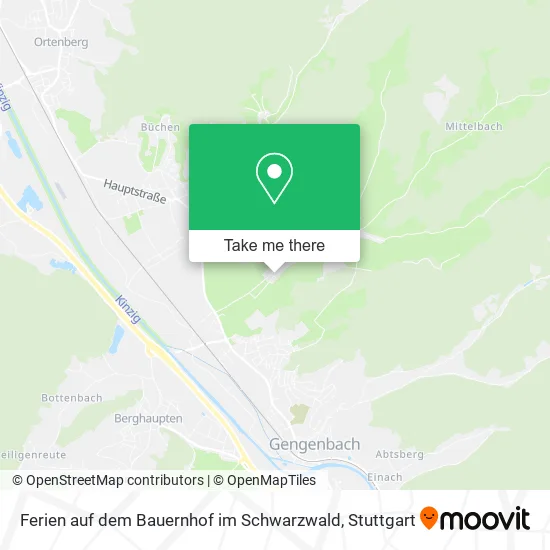 Карта Ferien auf dem Bauernhof im Schwarzwald