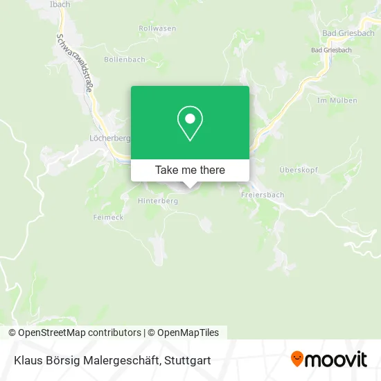 Карта Klaus Börsig Malergeschäft