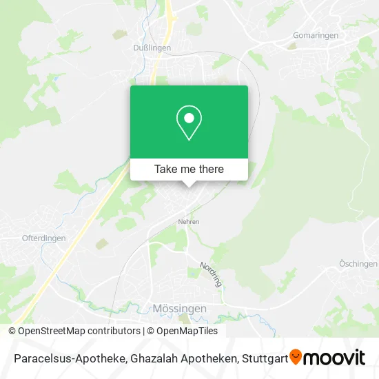 Карта Paracelsus-Apotheke, Ghazalah Apotheken