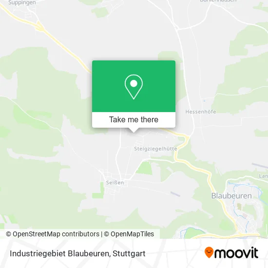 Карта Industriegebiet Blaubeuren