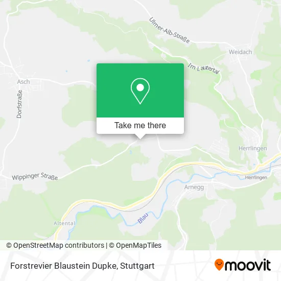Карта Forstrevier Blaustein Dupke